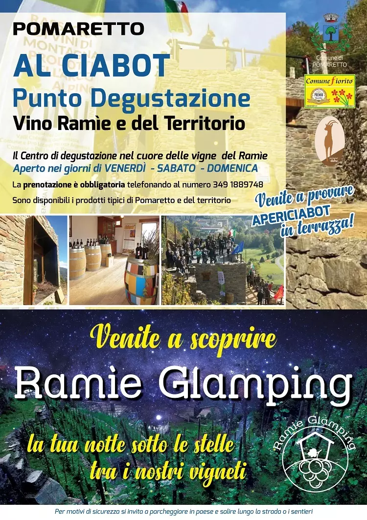 Ciabot degustazione Ramìe Glamping Big Bench